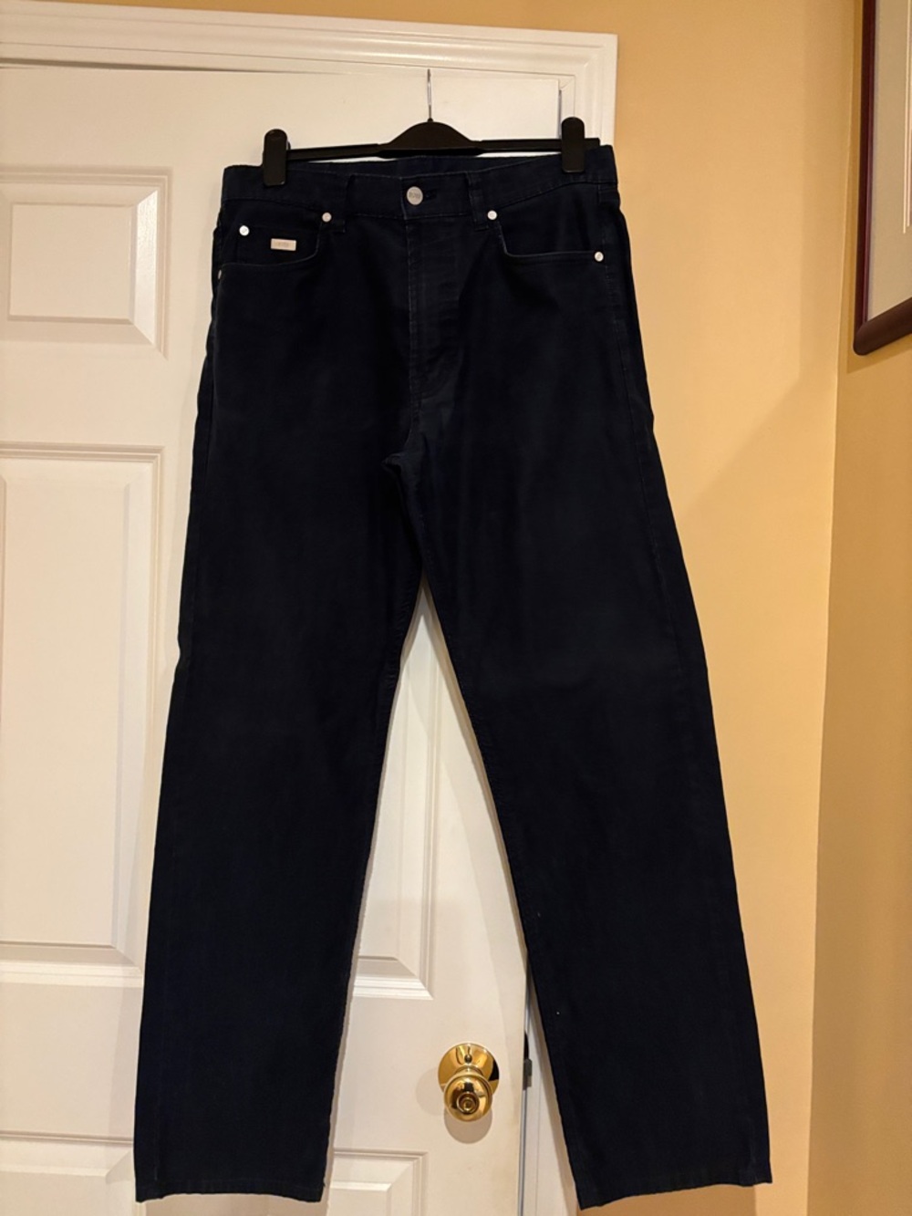 Hugo Boss Men's Straight Jeans Black Color
